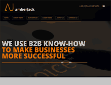 Tablet Screenshot of amberjackb2b.com